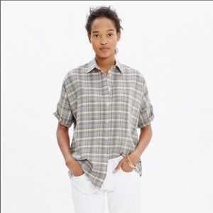 Courier shirt in serene plaid